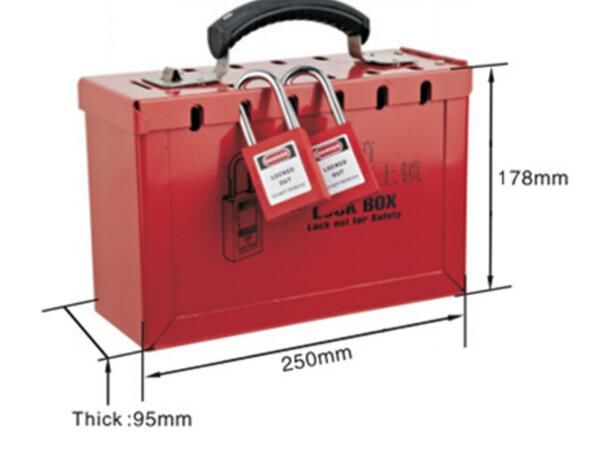 Caja portátil Kit Foldable Handle del cierre del grupo de la seguridad de la placa de acero de ZC-X01P
