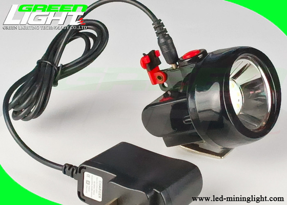 Negro recargable Shell For Outdoor Mining del faro 2800mAh 4000lux de Mini Size 143g LED