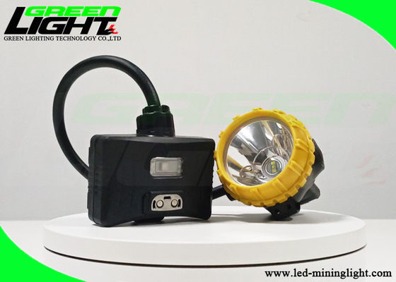 Alto amarillo semi atado Shell For Coal Mining negra del ABS de Cap Lamp del minero de la iluminación LED