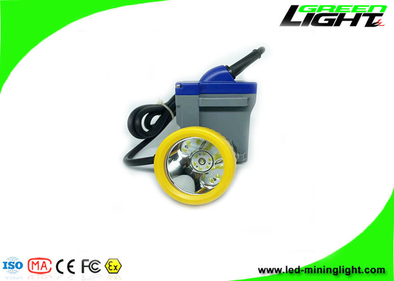 Faro largo ligero carbonífero subterráneo recargable de la hora laborable del MAh 16hours del lux 6600 del LED 15000