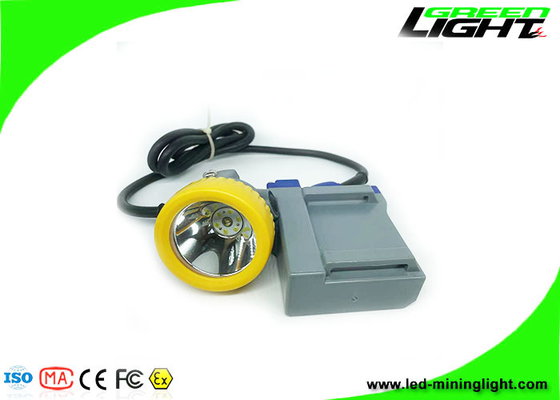 Faro largo ligero carbonífero subterráneo recargable de la hora laborable del MAh 16hours del lux 6600 del LED 15000