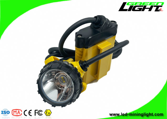 Batería atada impermeable de Lux Rechargeable Headlamp 10400MAh SAMSUNG de la lámpara de casquillo de la explotación minera de IP68 LED 25000 para la mina subterránea