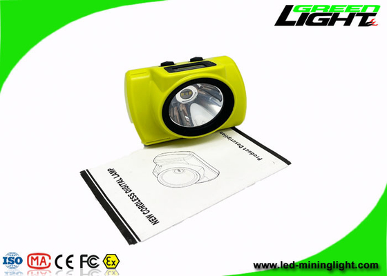 faro impermeable de los mineros de 18000lux IP68 recargable con el cargador USB de la pantalla OLED