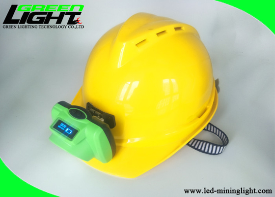 Cáscara dura verde recargable portátil del faro del LED con la pantalla de OLED