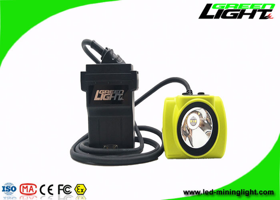 El casco de minería con cable de 18 horas de largo tiempo enciende 25000lux IP68 a prueba de agua 530lum 13.6Ah recargable mejor faro de minería