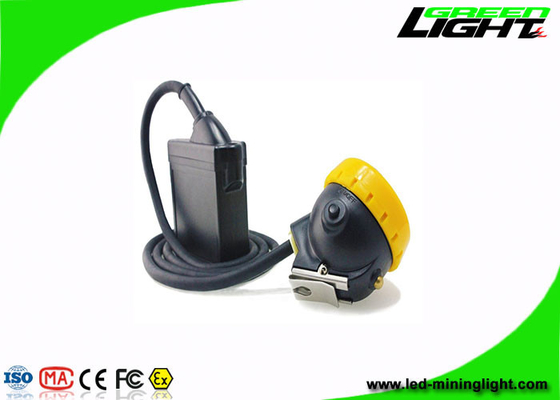 lámpara de casquillo del minero subterráneo del botón 10000lux 216lum del silicio de las lámparas de casquillo recargables de la explotación minera 7.8Ah