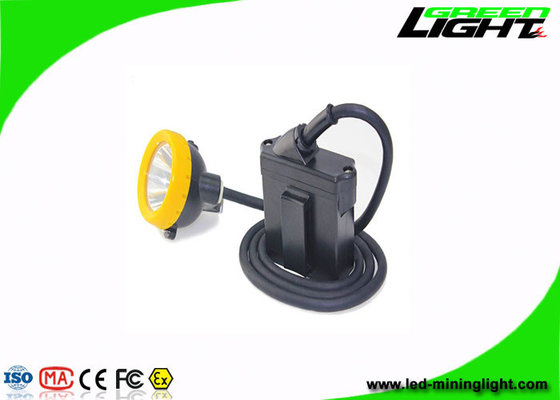 lámpara de casquillo del minero subterráneo del botón 10000lux 216lum del silicio de las lámparas de casquillo recargables de la explotación minera 7.8Ah