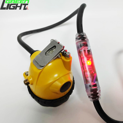 25000Lux 10.4Ah Lámpara de tapa de minería intermitente 348lum Clip de cabeza ajustable con luces de advertencia traseras