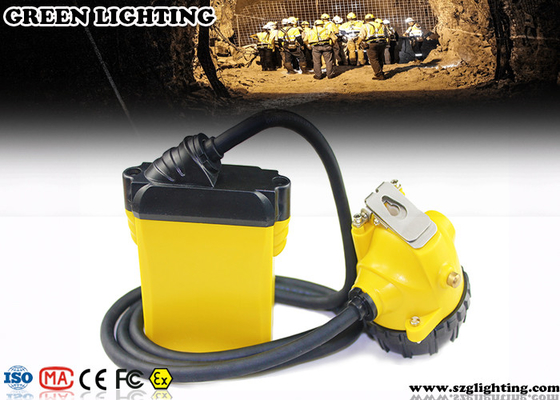 Estilo atado 25000 Lux Strong Brightness de Hard Hat Light del minero de carbón 10.4AH