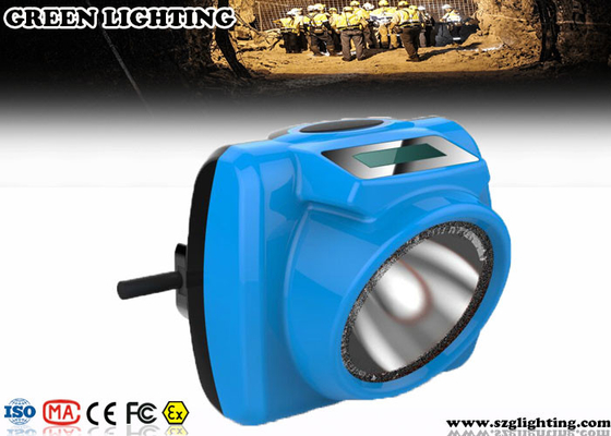 Luz llevada recargable del casco de IP68 ATEX con la batería de la pantalla 6.2Ah de OLED