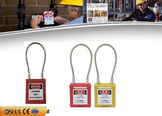 Candados del cierre de la seguridad 2 milímetros de cable de acero inoxidable 38 milímetros * 45 milímetros * tamaño de 20 milímetros