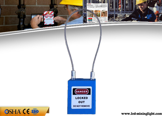 Candados de acero inoxidables modificados para requisitos particulares del cierre de la seguridad del cable del aislamiento
