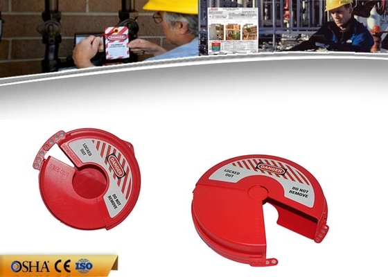 Válvula de puerta del ABS que cierra el dispositivo, 470g peso Logo Valve Lockout de encargo