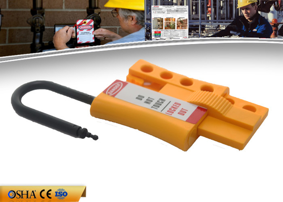 Nuevo Locknshackle 6m m CERROJO de nylon No-conductor del cierre de ZC-K46, CERROJO amarillo