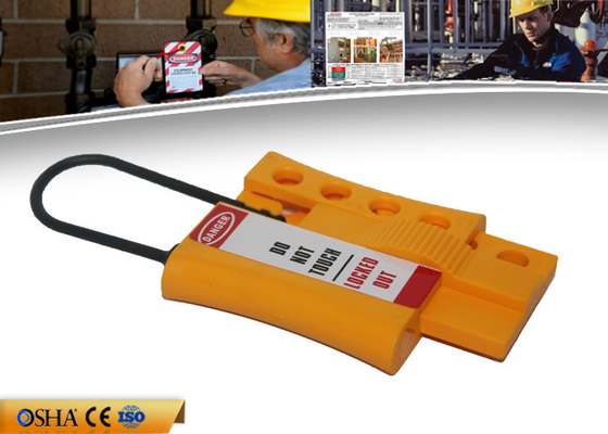 Nuevo Locknshackle 3m m CERROJO de nylon No-conductor del cierre de ZC-K45, CERROJO amarillo