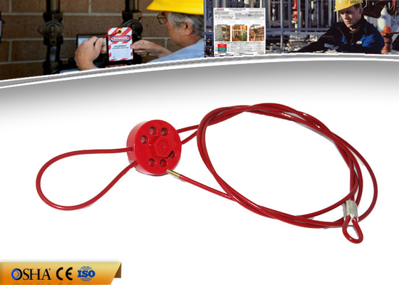 El cierre del cable de la resistencia de la rueda ZC-L31, PVC del CE 119g cubrió el cierre Tagout
