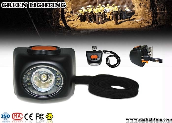 4000 Lux Brightness Mining Cap Lights con la exhibición 4.5Ah Li - Ion Battery de OLED