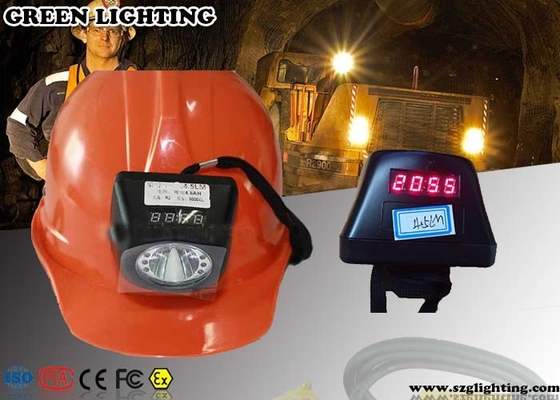 4000 Lux Brightness Mining Cap Lights con la exhibición 4.5Ah Li - Ion Battery de OLED
