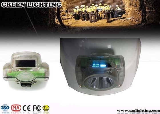 LED anti - linterna minera explosiva, lámpara de mineros de la exhibición LED de 6.2AH OLED 
