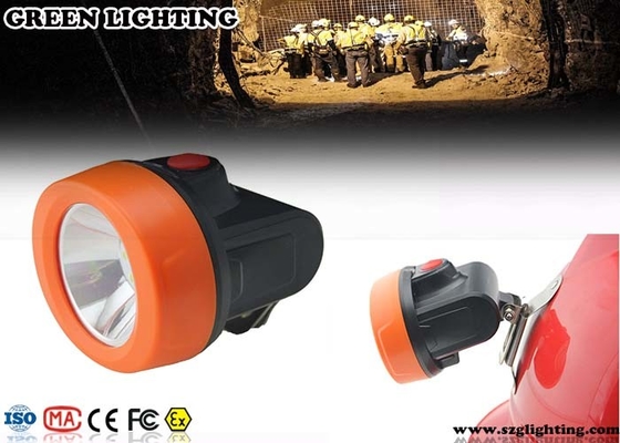 Luz del casco de mineros de la seguridad del OEM, faro del casco de los materiales 2.8Ah del ABS 
