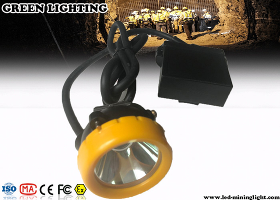 18000 Lux Coal Miners Headlamp, lámpara de casquillo impermeable de la seguridad 7800mA para la explotación minera