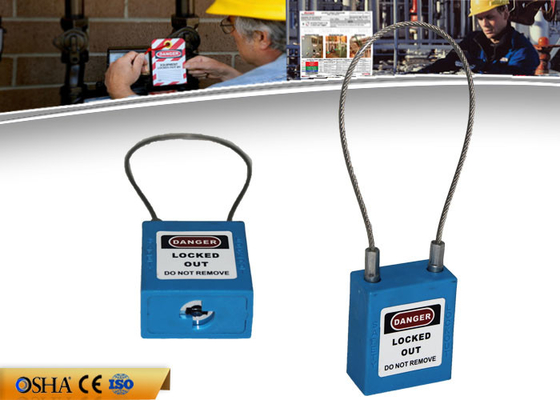 ZC-G31 candado del cierre de la seguridad del cable del acero 3.2m m 150m m con No-conductor