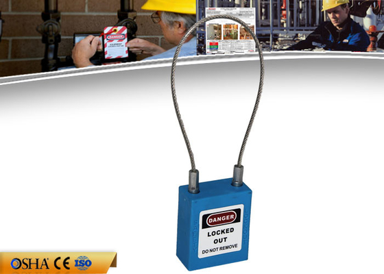 ZC-G31 candado del cierre de la seguridad del cable del acero 3.2m m 150m m con No-conductor