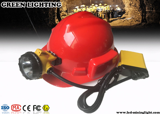 minero de subterráneo de 3W 10.4Ah Cap Lamp, faro recargable del LED con el piloto