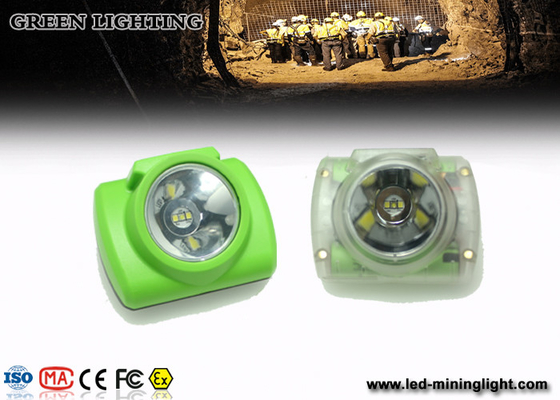 Luz de la explotación minera de 15000 lux LED, lámpara de casquillo de los mineros de la pantalla de Oled de la iluminación 1W