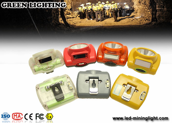 PC minera llevada peso ligero luz/6000 de IP65 Lux Hard Hat Headlamp Meterial