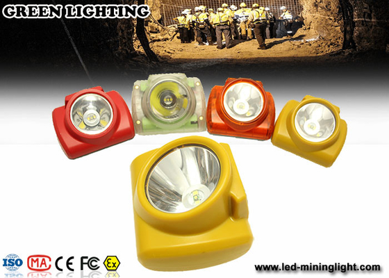 PC minera llevada peso ligero luz/6000 de IP65 Lux Hard Hat Headlamp Meterial