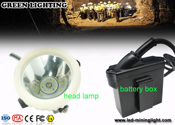 Búsqueda al aire libre minera del faro del casco/batería recargable brillante estupenda de Cap Lamp Lithium del minero del LED