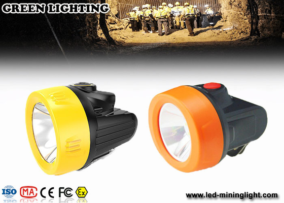2.8Ah faro de los mineros de la batería de ión de litio IP68 LED para los cascos con el gancho de acero movible