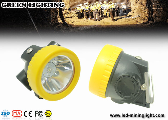 Material de la PC pequeño todo en un minero de carbón Hard Hat Light con el batería li-ion