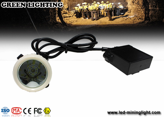 Lámpara minera del casquillo LED de la emergencia recargable, faro de la explotación minera de 1.11W 300mA