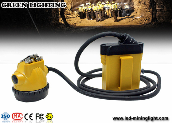 Lámpara de casquillo de los mineros de las luces del casquillo de la explotación minera del LED con la batería de 3.7V 10.4Ah SAMSUNG