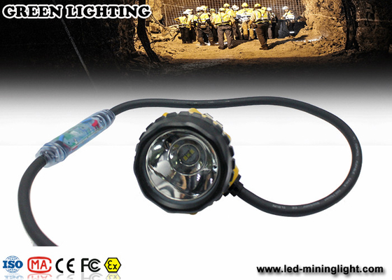 3.7V luces recargables del casquillo de los mineros del batería li-ion 25000lux con el indicador LED del cable