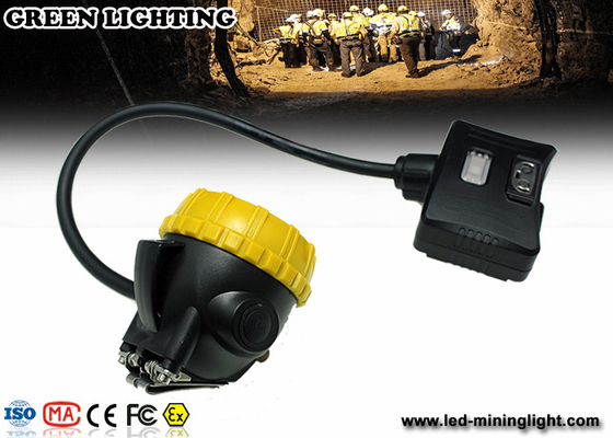 15000lux lámpara de casquillo impermeable ligera de los mineros IP68 de la explotación minera del alto brillo LED