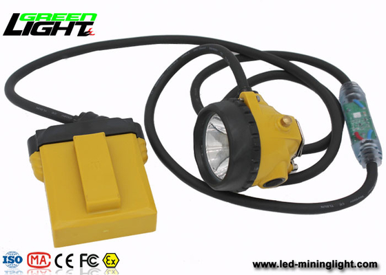Lámpara de explotación minera a prueba de explosiones del IP 68 LED con la luz del cable de la seguridad, 28000 Lux Miners Cap Lamp