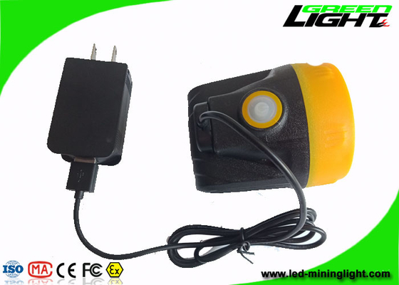 Cargador USB sin cuerda de 1.1W Cree Led Mining Cap Lights con 15 horas de tiempo de iluminación
