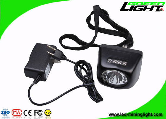 Faro llevado recargable negro sin cuerda de lámpara de casquillo para la abertura minera Pit Hunting Fishing