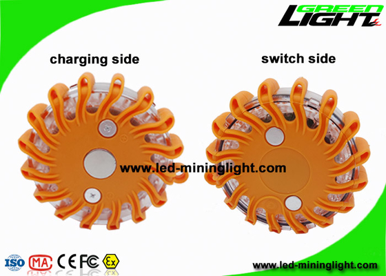 El camino ambarino recargable de la prenda impermeable IP65 LED señala por medio de luces faro del disco de la emergencia de la llamarada del borde de la carretera del piloto que destella