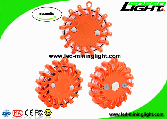 El camino ambarino recargable de la prenda impermeable IP65 LED señala por medio de luces faro del disco de la emergencia de la llamarada del borde de la carretera del piloto que destella