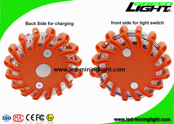 Llamarada de cuidado recargable magnética de FRED Flashing Roadside Emergency Disc LED con resistente a los choques impermeable