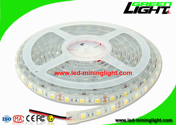 La tira flexible de la prenda impermeable SMD 5050 LED enciende la luz de la cinta llevada de los 5m para la mina de subterráneo haciendo un túnel