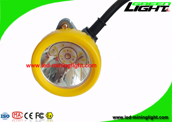 Servicio recargable amarillo del ODM del OEM de la lámpara de casquillo de los mineros 15000 Lux With