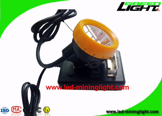 luz a prueba de explosiones del casco de mineros 7.8Ah subterráneo con el casquillo del botón del silicio