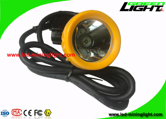 luces mineras del casquillo del negro 6.6Ah, luz del casco de mineros 420g con 16 horas de hora laborable