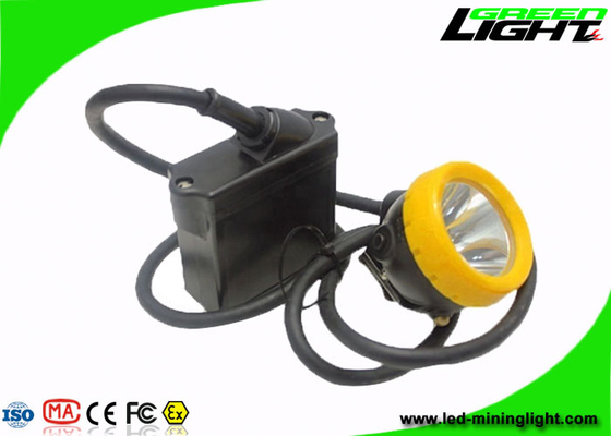 luces mineras del casquillo del negro 6.6Ah, luz del casco de mineros 420g con 16 horas de hora laborable