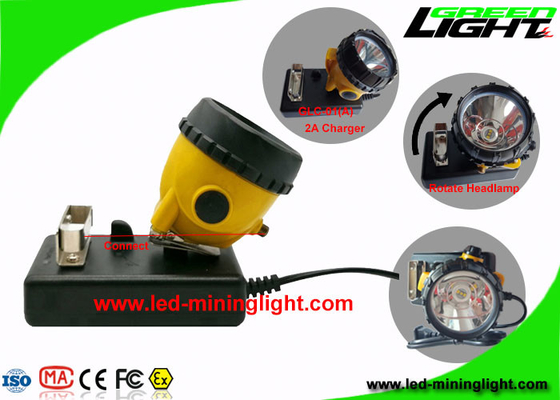Faro de la explotación minera de 25000 lux LED, lámpara de casquillo de los mineros de la seguridad 10.4Ah a prueba de explosiones